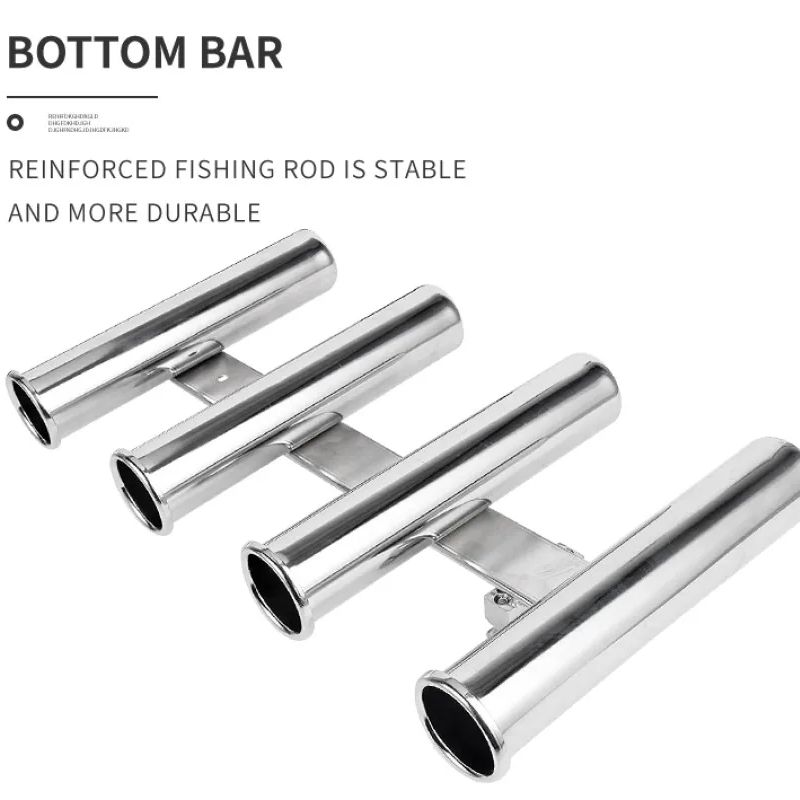 Stainless Steel 4 Tubes Rod Ho - Fishing Rod Boat review and price