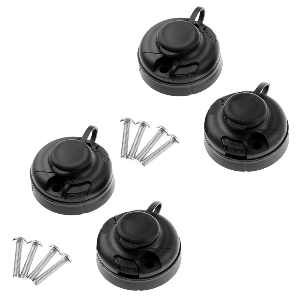 4Pcs Black ABS Fishing Rod Hol - Fishing Rod Boat review and price