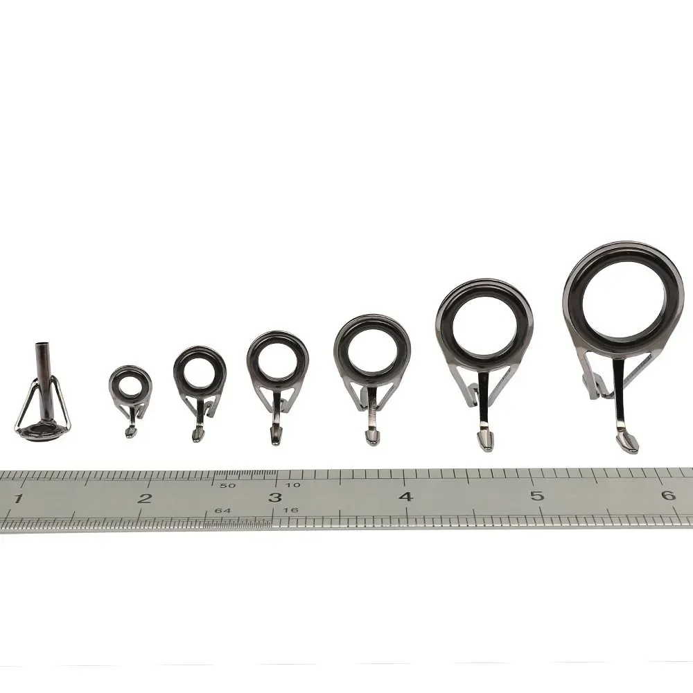 7pcs/set Fishing Tackle Stainl - Fishing Rod Guide Replacement review and price